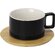 Чашка с блюдцем "Sheffield" черный/коричневый