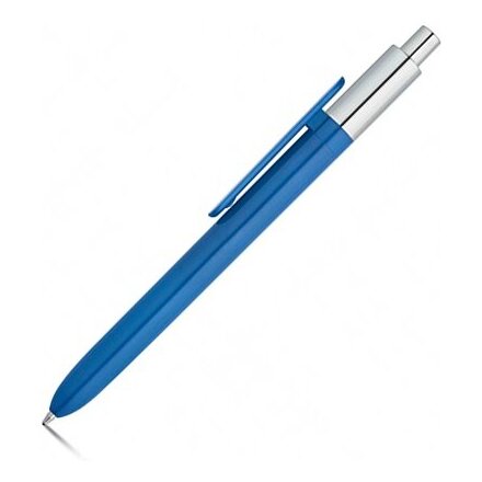 Ручка шариковая автоматическая "Kiwu Chrome" небесно-голубой/серебристый