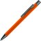 Ручка шариковая автоматическая "Straight Gum" софт-тач, оранжевый/антрацит