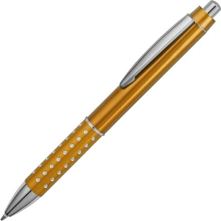 Ручка шариковая автоматическая "Bling" оранжевый/серебристый