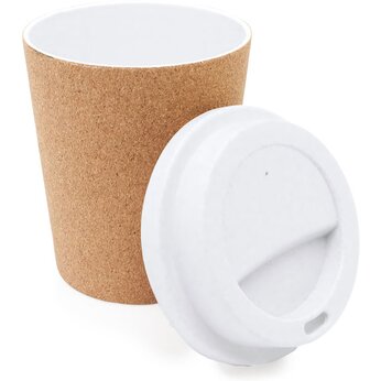 Стакан многоразовый "Sacha" бежевый/белый