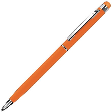 Ручка шариковая автоматическая "TouchWriter" оранжевый/серебристый