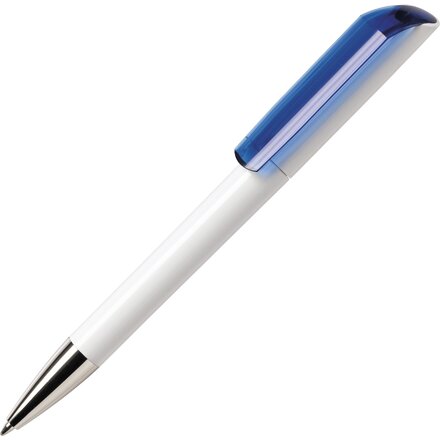 Ручка шариковая автоматическая "Flow B 30 CR" белый/синий