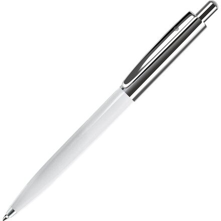 Ручка шариковая автоматическая "Business" белый/серебристый