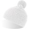 Шапка вязаная "Wind-S" с помпоном, белый