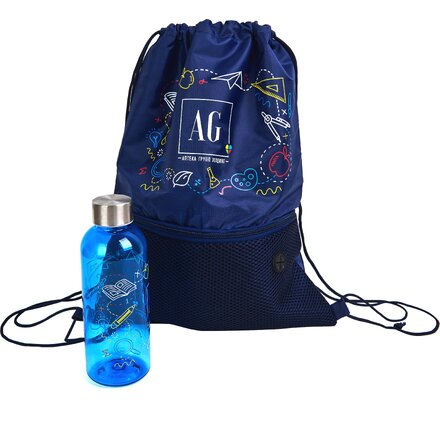 Набор подарочный: рюкзак-мешок "Ole", бутылка для воды "Rill"