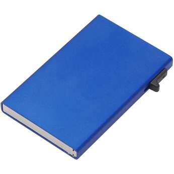 Картхолдер "Florence" с RFID- защитой из алюминия, синий