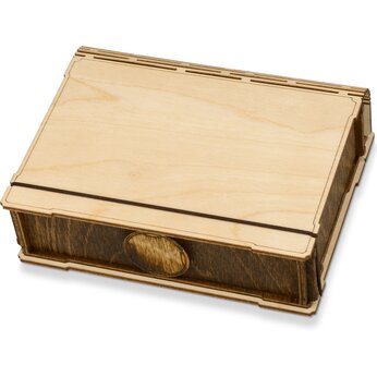 Шкатулка "Тайна" 16,3*13*4,9 см, коричневый