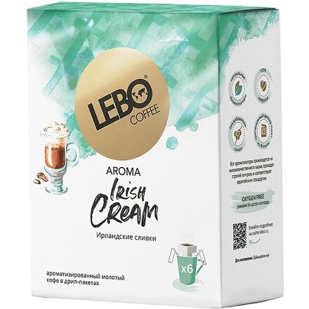 Кофе "Lebo", дрип-пакет Irish Cream, с ароматом ирландских сливок
