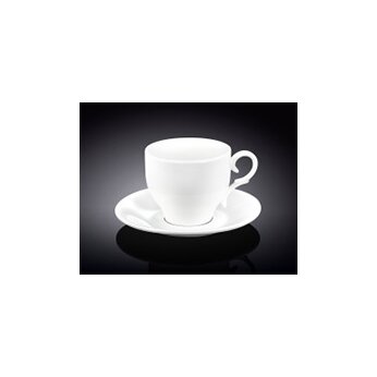 Чашка с блюдцем "WL-993009/AB Stella", белый