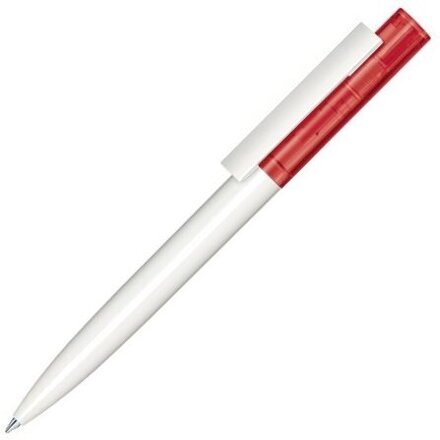 Ручка шариковая автоматическая "Headliner Clear Basic" белый/красный