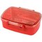 Контейнер для еды "Fresh", красный/прозрачный