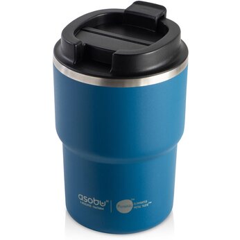 Кружка термическая метал., 360 мл. "Coffee Express" керам. покрытие, упак., синий