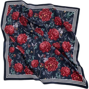 Платок «Русские сезоны» темно-синий