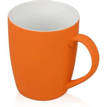 Кружка с покрытием soft-touch C1, оранжевый
