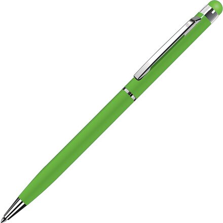 Ручка шариковая автоматическая "TouchWriter" светло-зеленый/серебристый