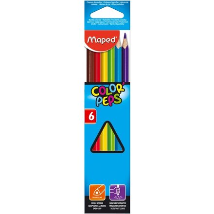 Набор цветных карандашей "Color Peps" 6 штук