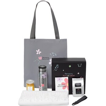 Подарочный набор «Re:f. Walk» с палантином, шопером и термосом