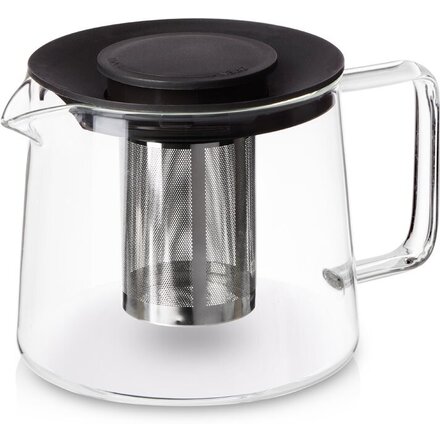 Чайник заварочный "Pu-erh" с фильтром, прозрачный/черный