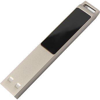 Карта памяти USB Flash 2.0 8 Gb "Led" с подсветкой, серебристый