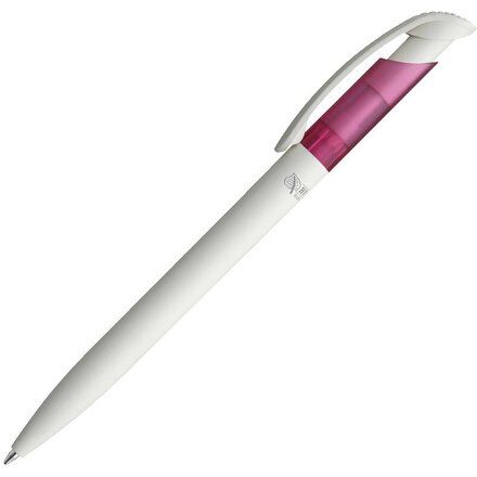 Ручка шариковая автоматическая "Bio" белый/пурпурный