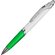 Ручка шариковая автоматическая "Призма" белый/зеленый