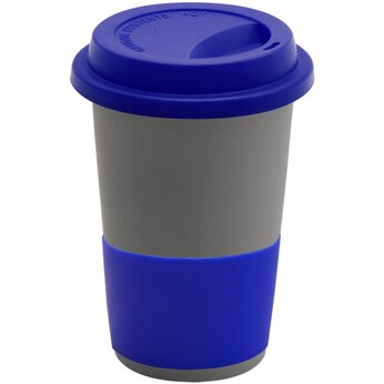 Кружка "Magic To Go" софт-тач, серый/темно-синий