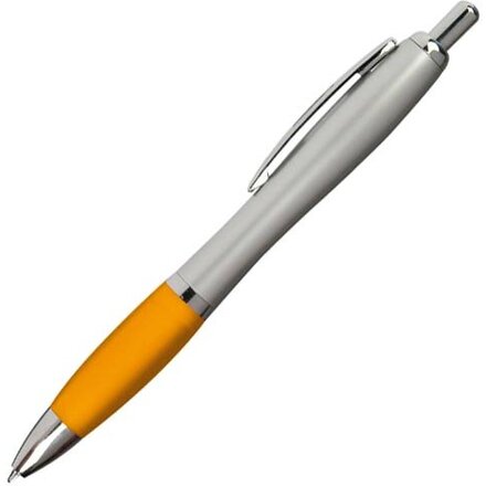 Ручка шариковая автоматическая "St.Peterburg" серебристый/оранжевый