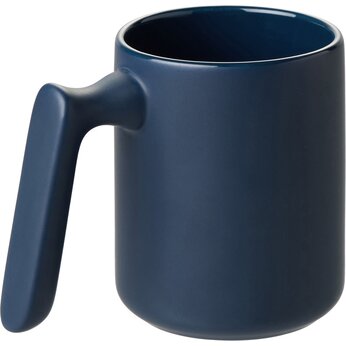 Кружка матовая с прямой ручкой "Axio", 360 мл, темно-синий
