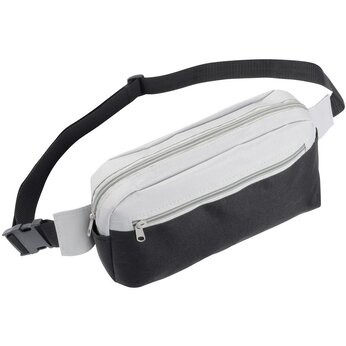 Сумка поясная "Close-By" светло-серый/черный