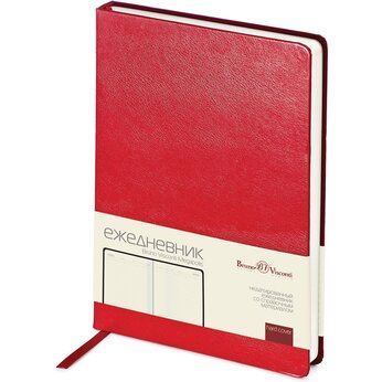 Ежедневник недатированный «Megapolis» A5, красный