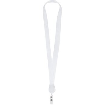 Ланъярд 2 см с ретрактором, белый