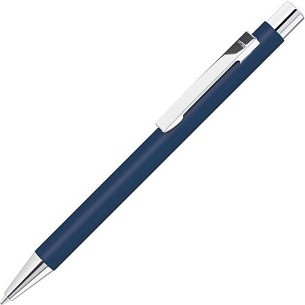 Ручка шариковая автоматическая "Straight Si" темно-синий/серебристый