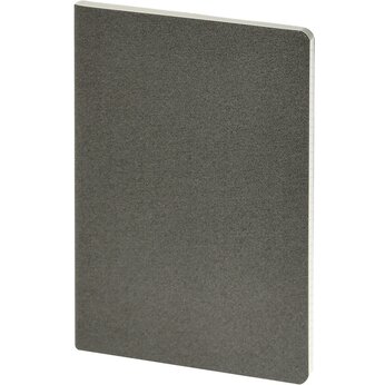 Бизнес тетрадь А5 "Megapolis flex" 60 л. soft touch клетка, серый, размер A5