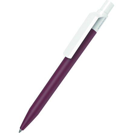 Ручка шариковая автоматическая "Dot MATT CB AB Antibacteria" бордовый/белый