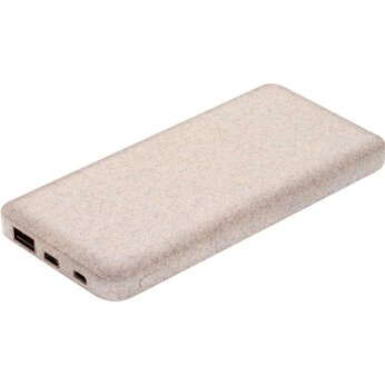 Зарядное устройство Power Bank "Silosymmo" 10000 мАч, натуральный