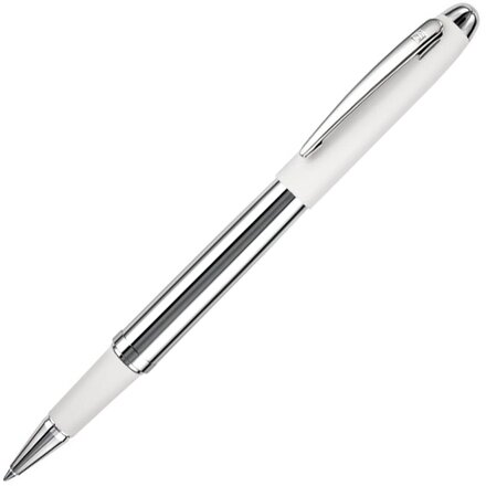 Ручка роллер "Nautic" белый/серебристый