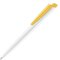 Ручка шариковая автоматическая "Dart Polished Basic" белый/желтый