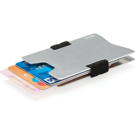 Чехол для кредитных карт "P820.462" серебристый/черный