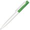 Ручка шариковая автоматическая "Headliner Clear Basic" белый/темно-зеленый