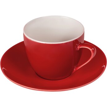 Чайная пара базовой формы Lotos, 250мл, красный
