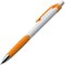 Ручка шариковая автоматическая "Mao" белый/оранжевый