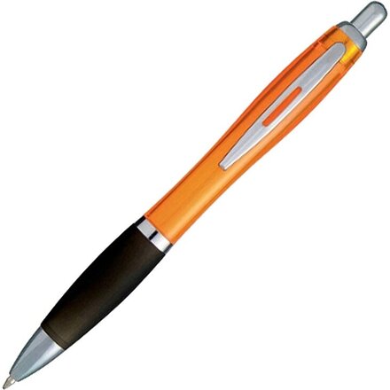 Ручка шариковая автоматическая "Nash" оранжевый/черный/серебристый