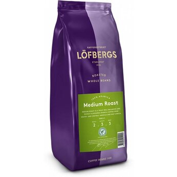 Кофе в зерне "Lofbergs" Medium Roast, пачка