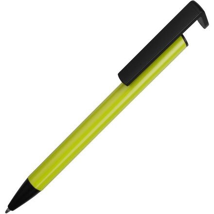 Ручка-подставка шариковая автоматическая "Кипер Металл" зеленое яблоко