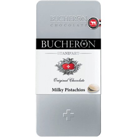Шоколад молочный "Bucheron" с фисташками, 100 гр