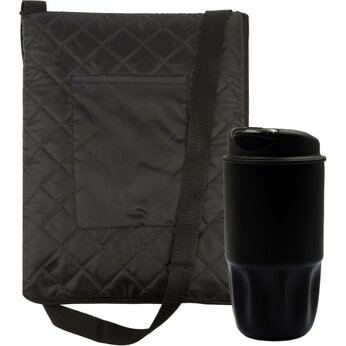  Набор подарочный: Стакан термический "Groove", плед для пикника "Ridge"