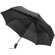 Зонт-полуавтомат Roof с куполом из переработанного пластика, черный