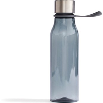 Бутылка для воды "Lean" с кольцом, темно-серый/серебристый