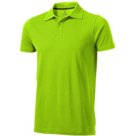 Рубашка-поло мужская "Seller" 180, S, зеленое яблоко